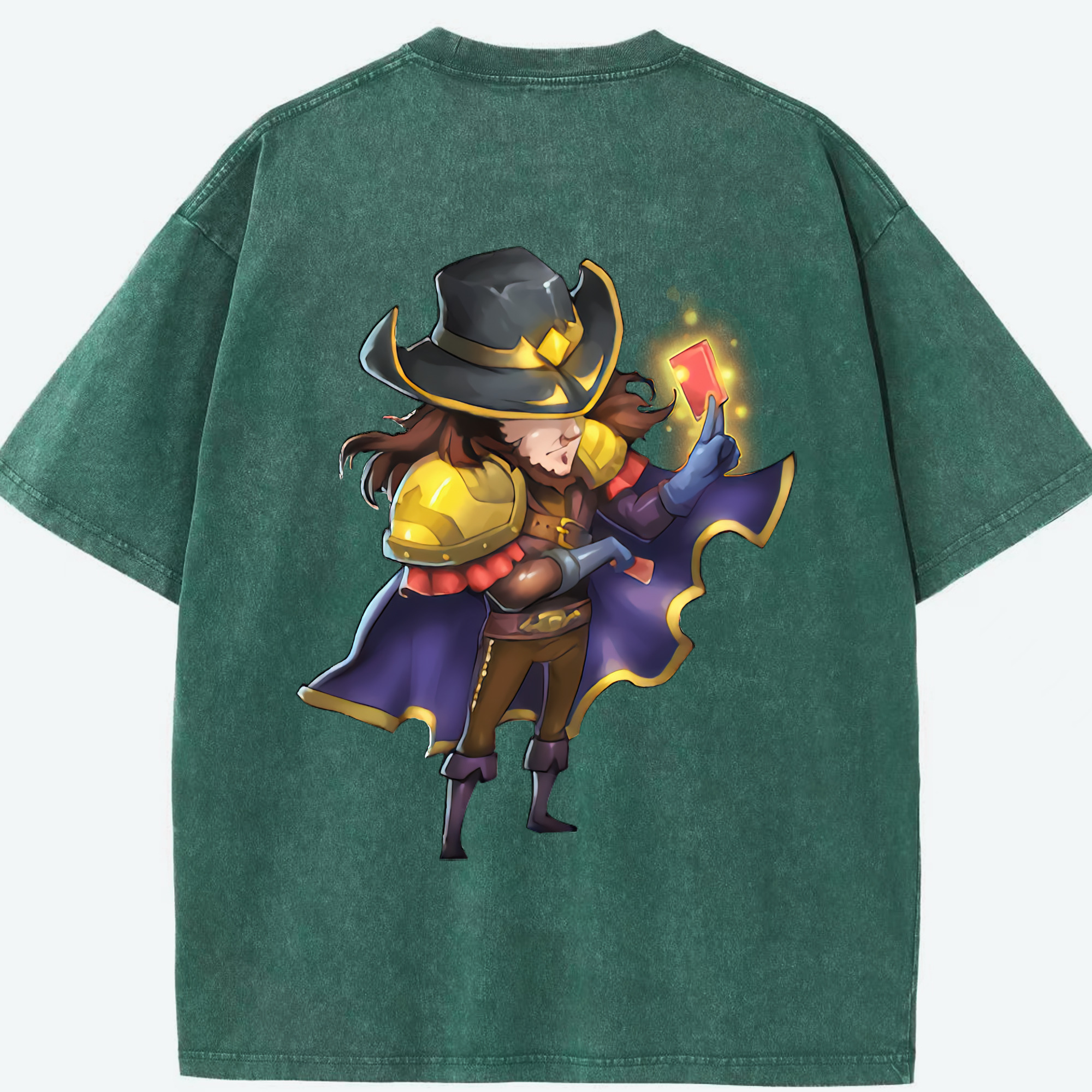 リーグ・オブ・レジェンド League of Legends LOL 綿100% ヴィンテージ風 半袖Tシャツ（背面プリント）